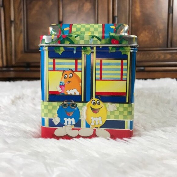 Vintage M&M's Peanut Limited Edition Collectible Christmas Village Series Tin - Picture 5 of 11